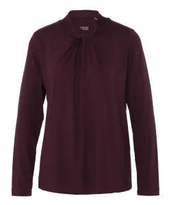 Dames longsleeve bordeaux