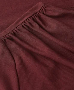 Dames longsleeve bordeaux