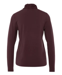 Dames longsleeve bordeaux