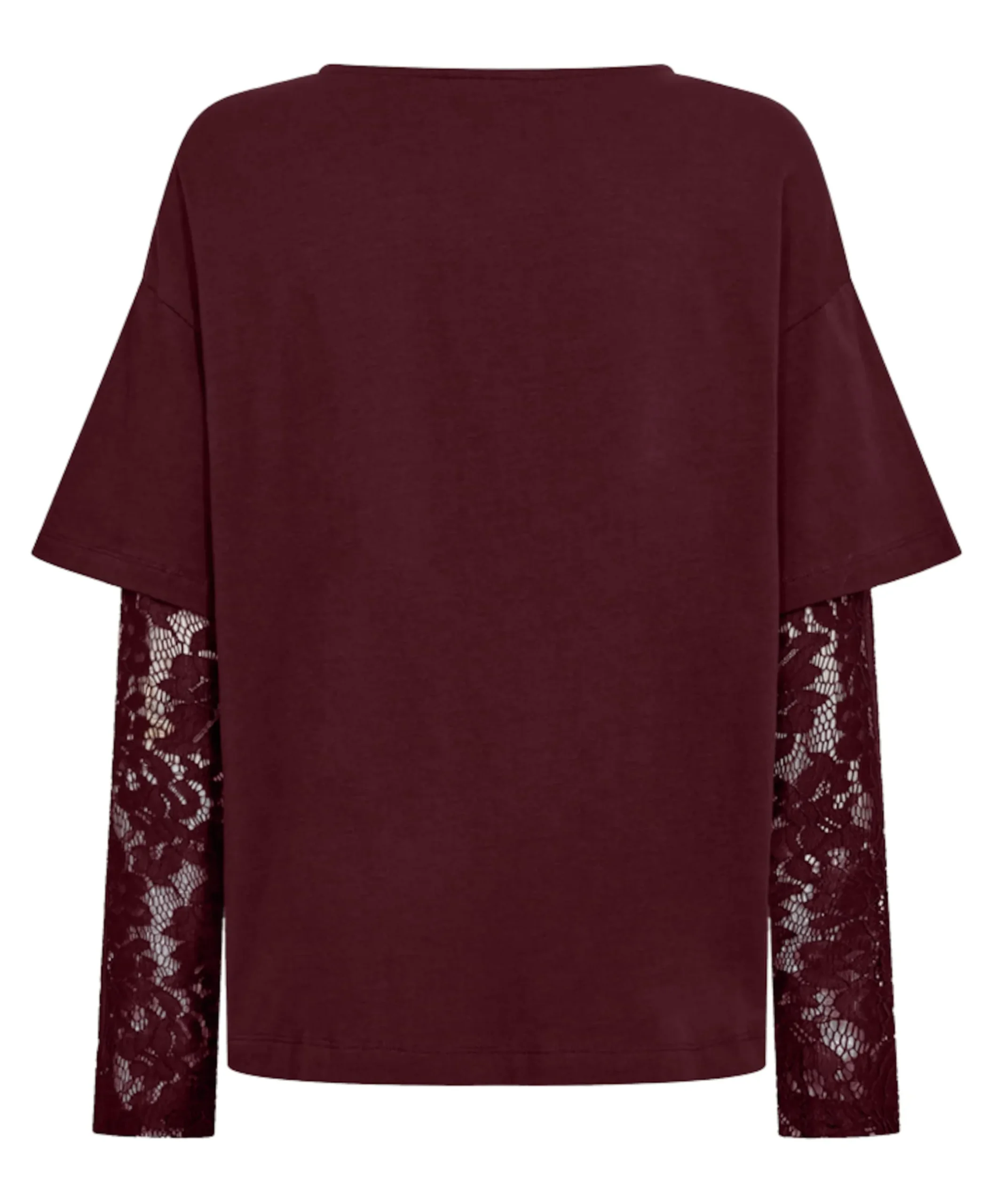 Dames longsleeve bordeaux