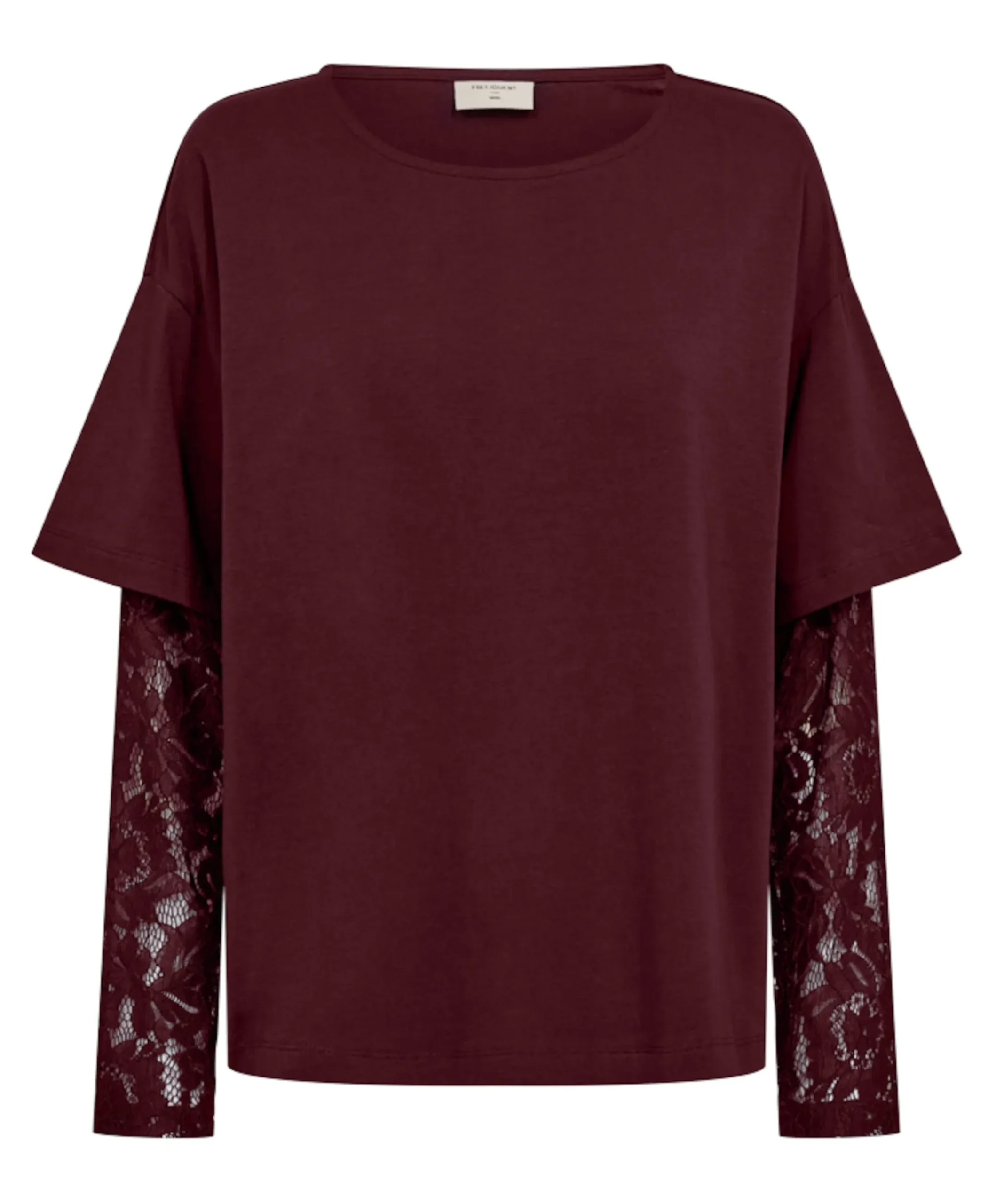 Dames longsleeve bordeaux