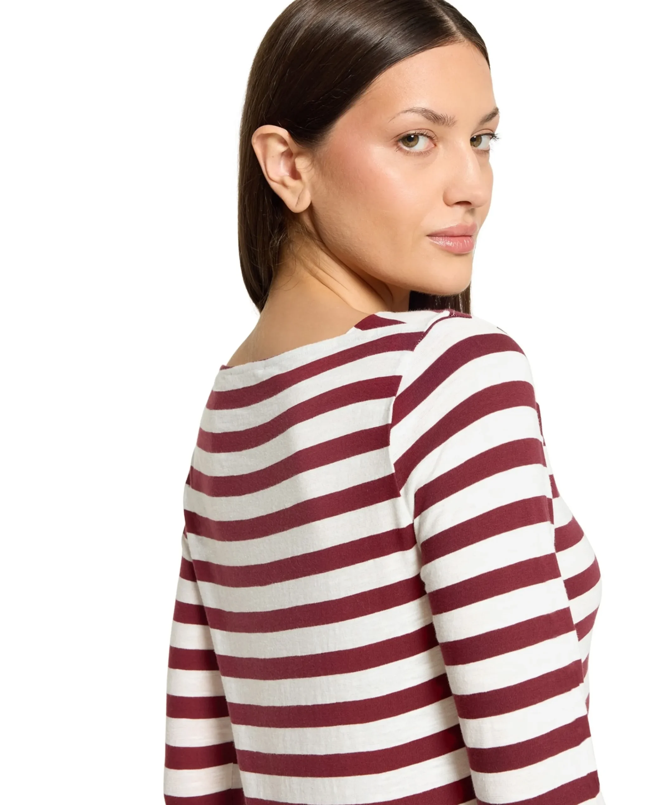 Dames longsleeve bordeaux
