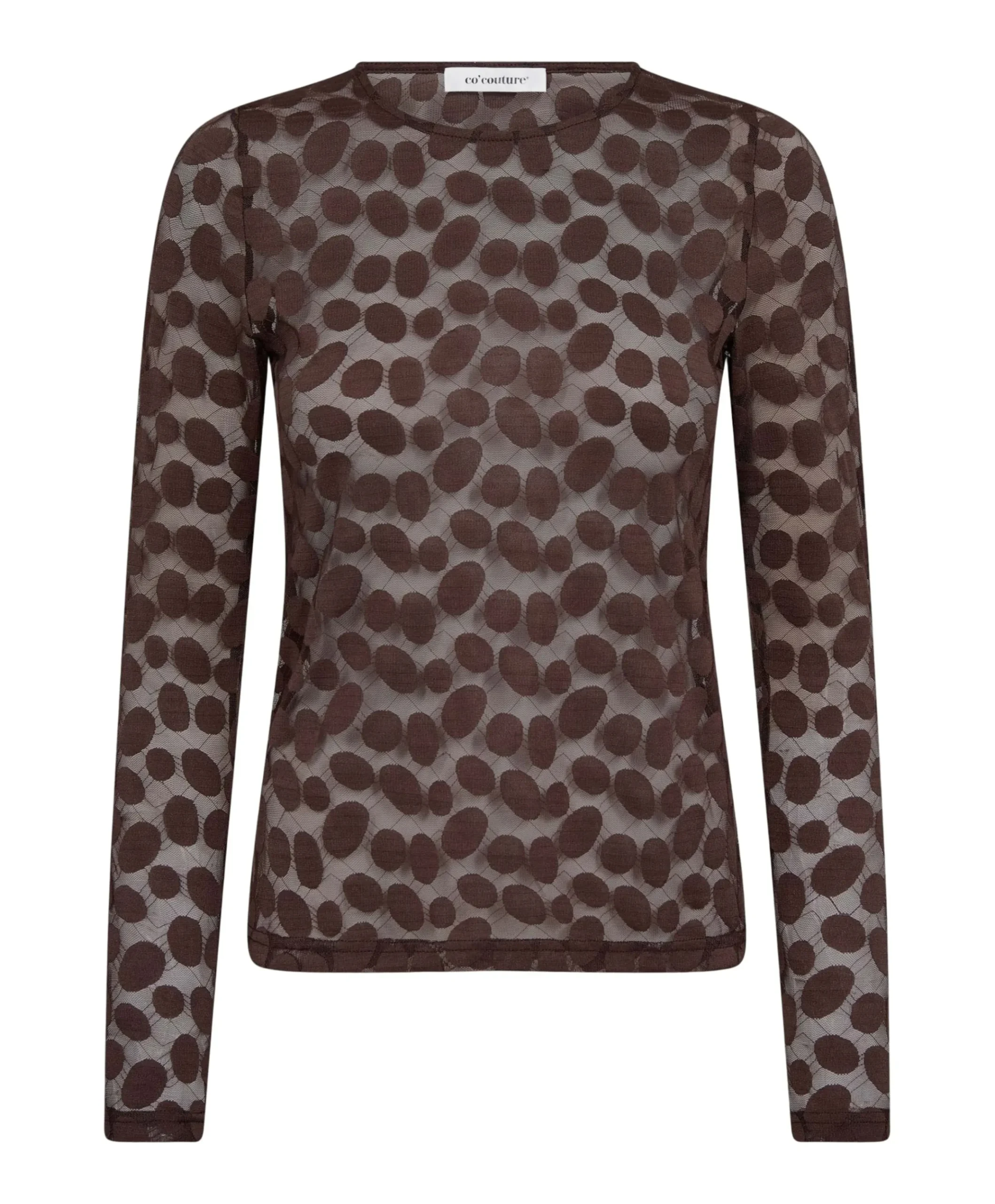 Dames longsleeve bruin