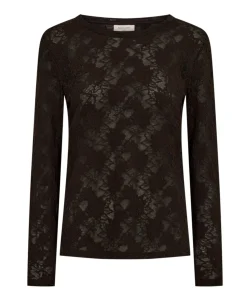 Dames longsleeve bruin