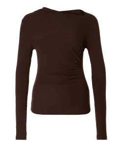 Dames longsleeve bruin