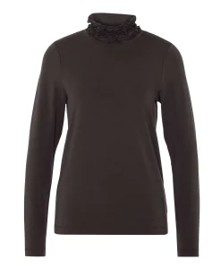 Dames longsleeve bruin