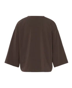 Dames longsleeve bruin