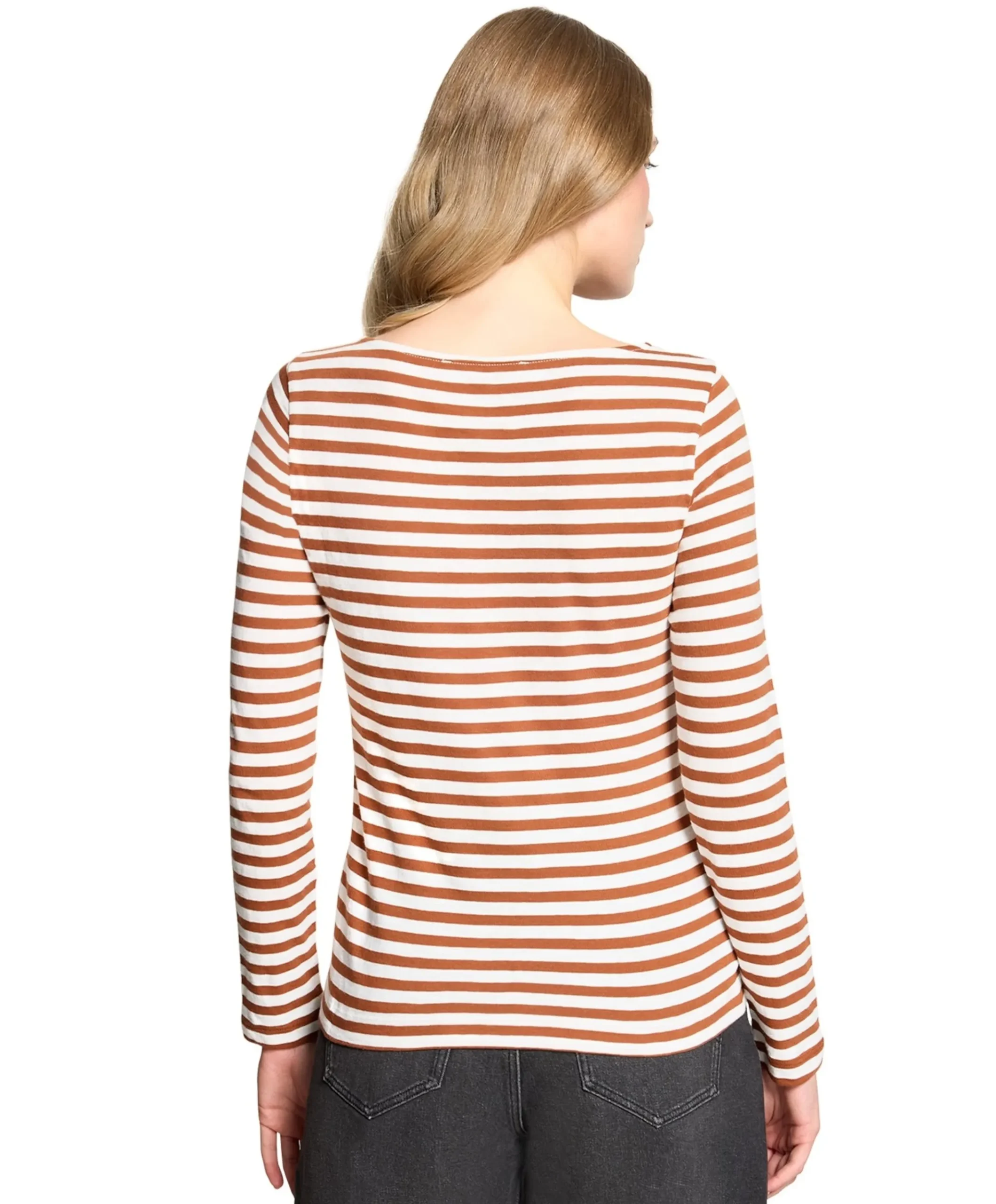 Dames longsleeve bruin
