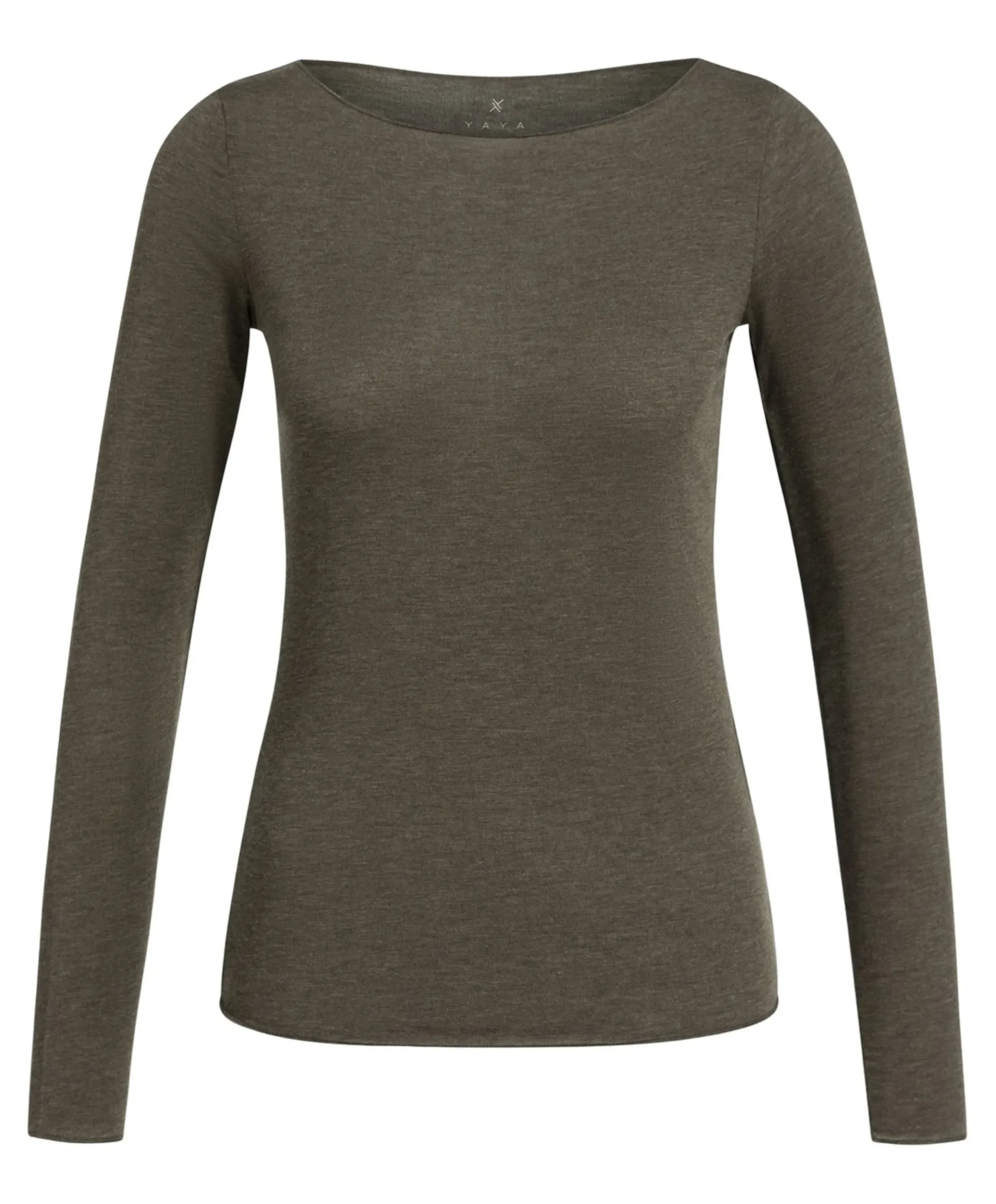 Dames longsleeve bruin