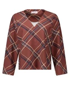 Dames longsleeve bruin