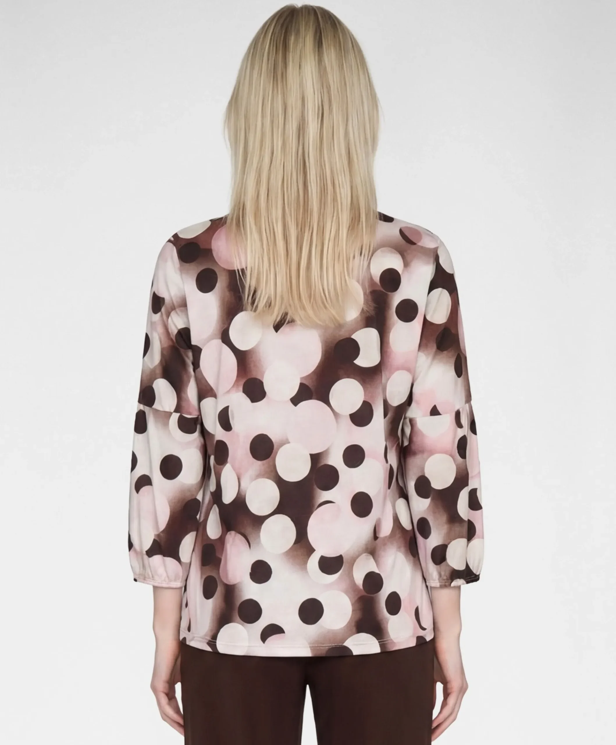 Dames longsleeve bruin
