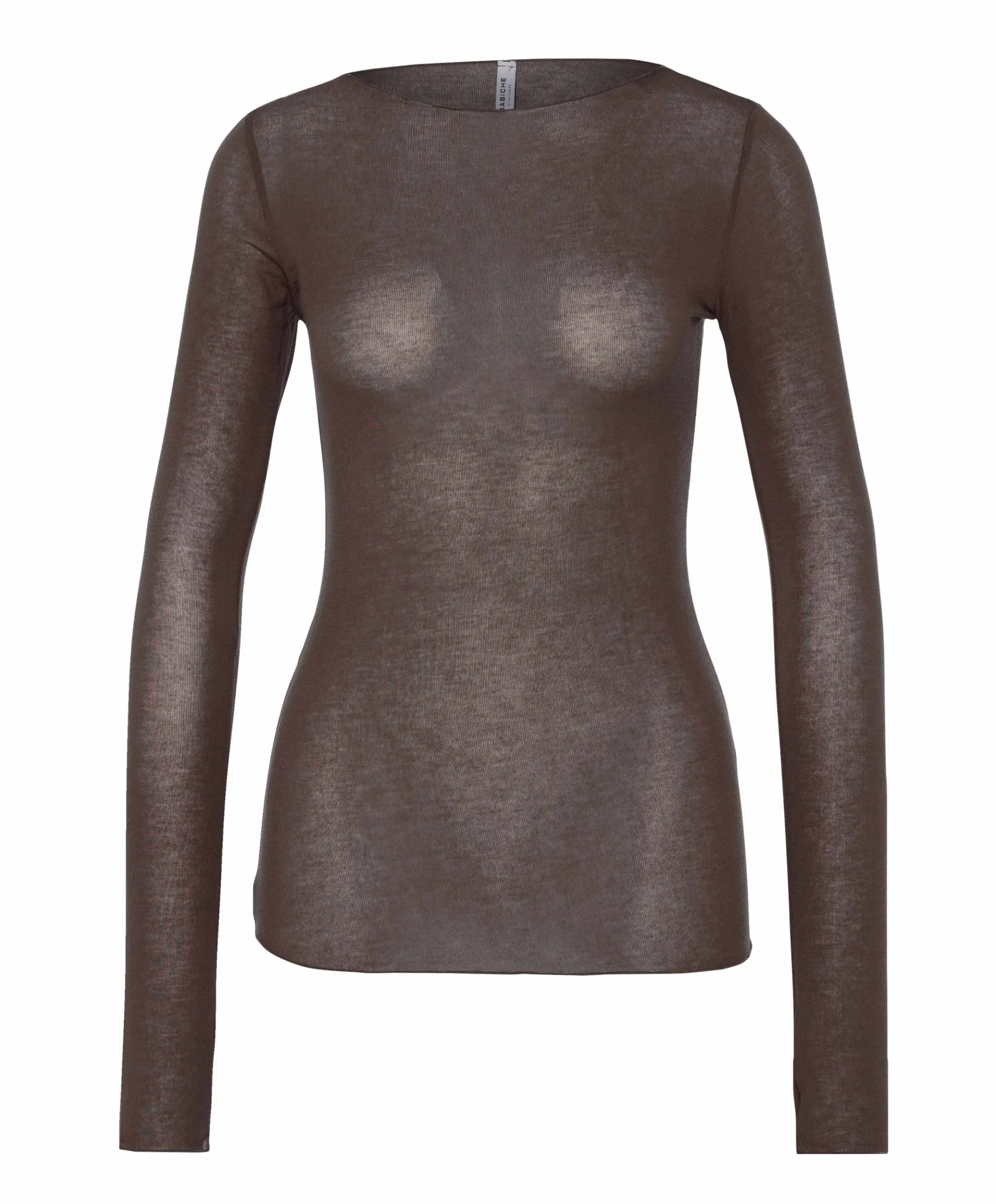 Dames longsleeve bruin