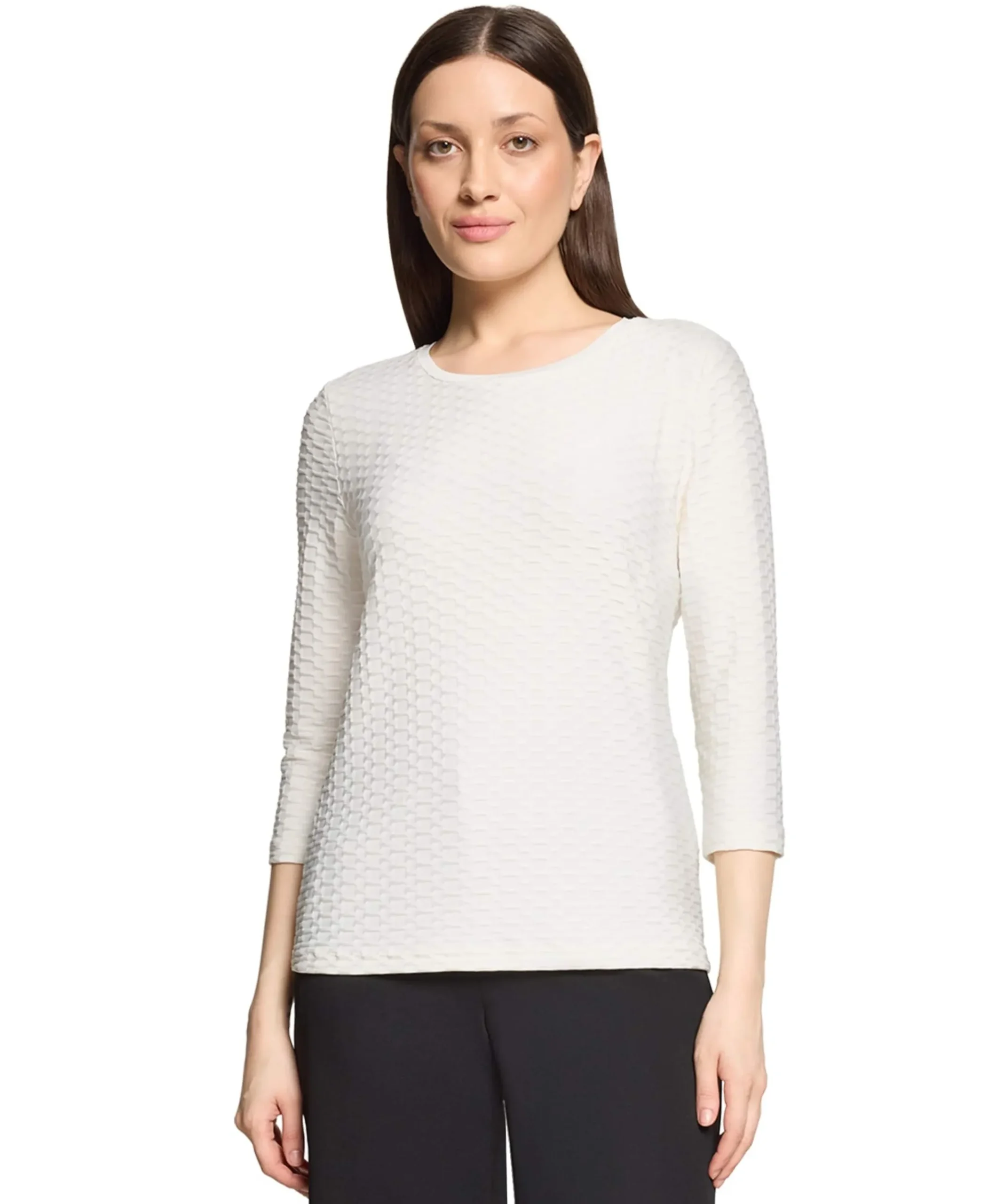 Dames longsleeve ecru