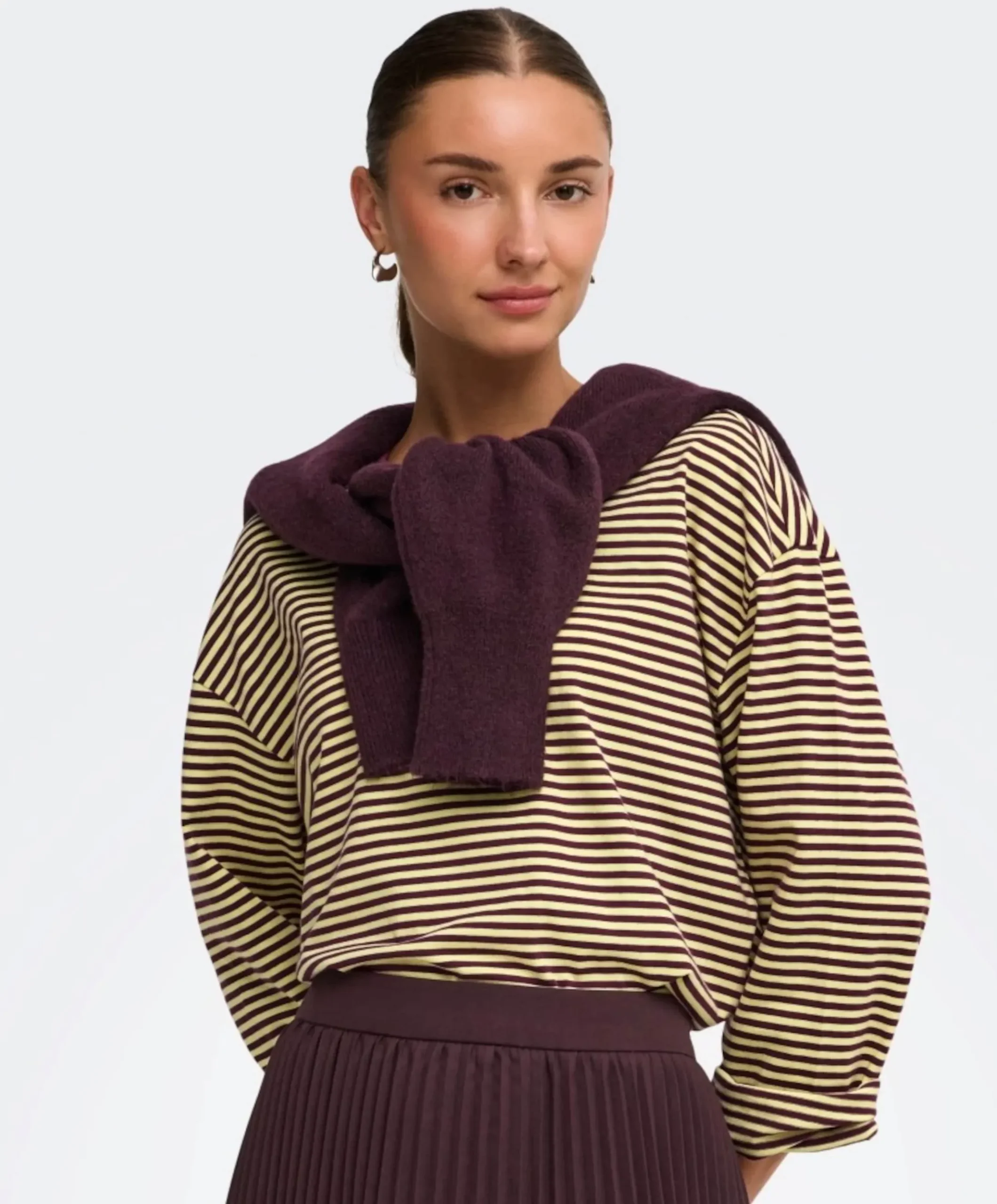 Dames longsleeve geel