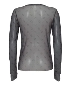 Dames longsleeve grijs