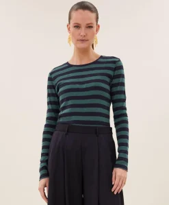 Dames longsleeve groen