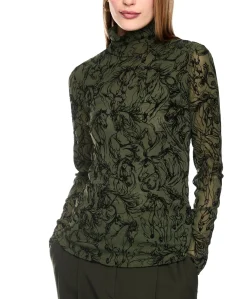Dames longsleeve groen