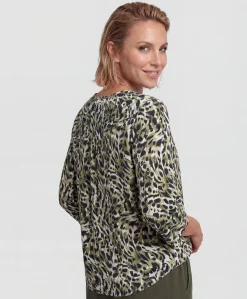 Dames longsleeve groen