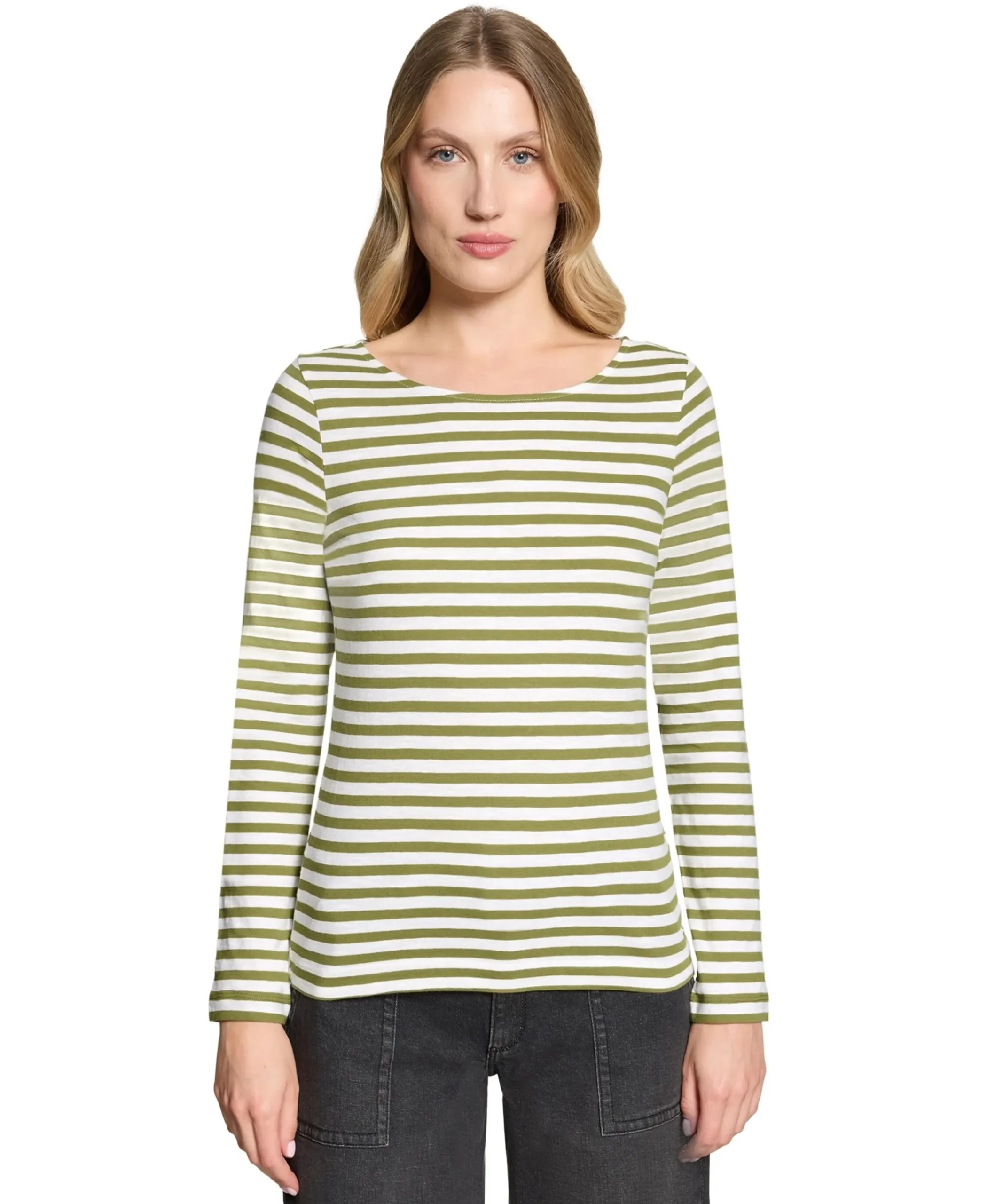 Dames longsleeve groen
