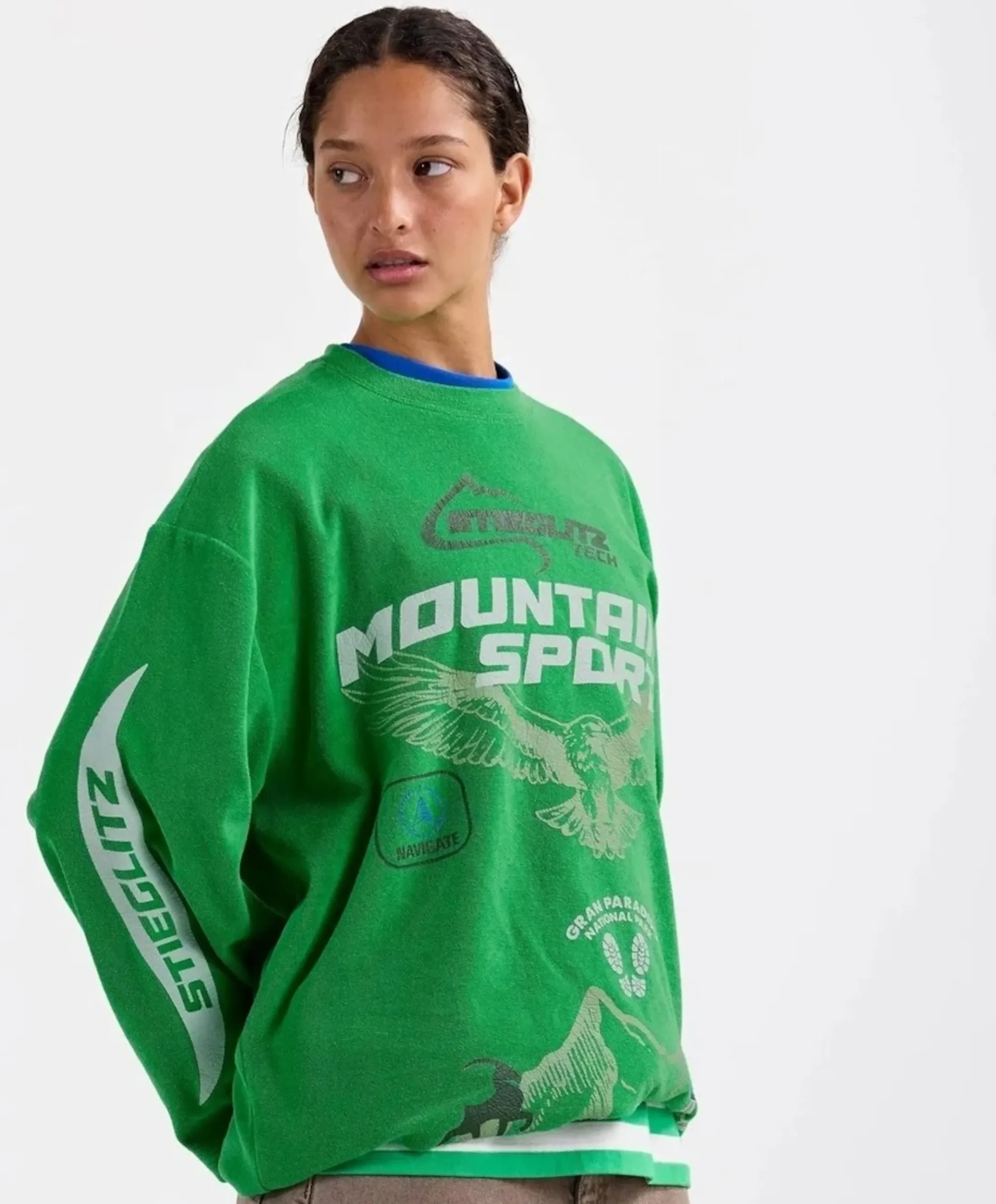 Dames longsleeve groen
