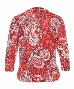 Dames longsleeve rood