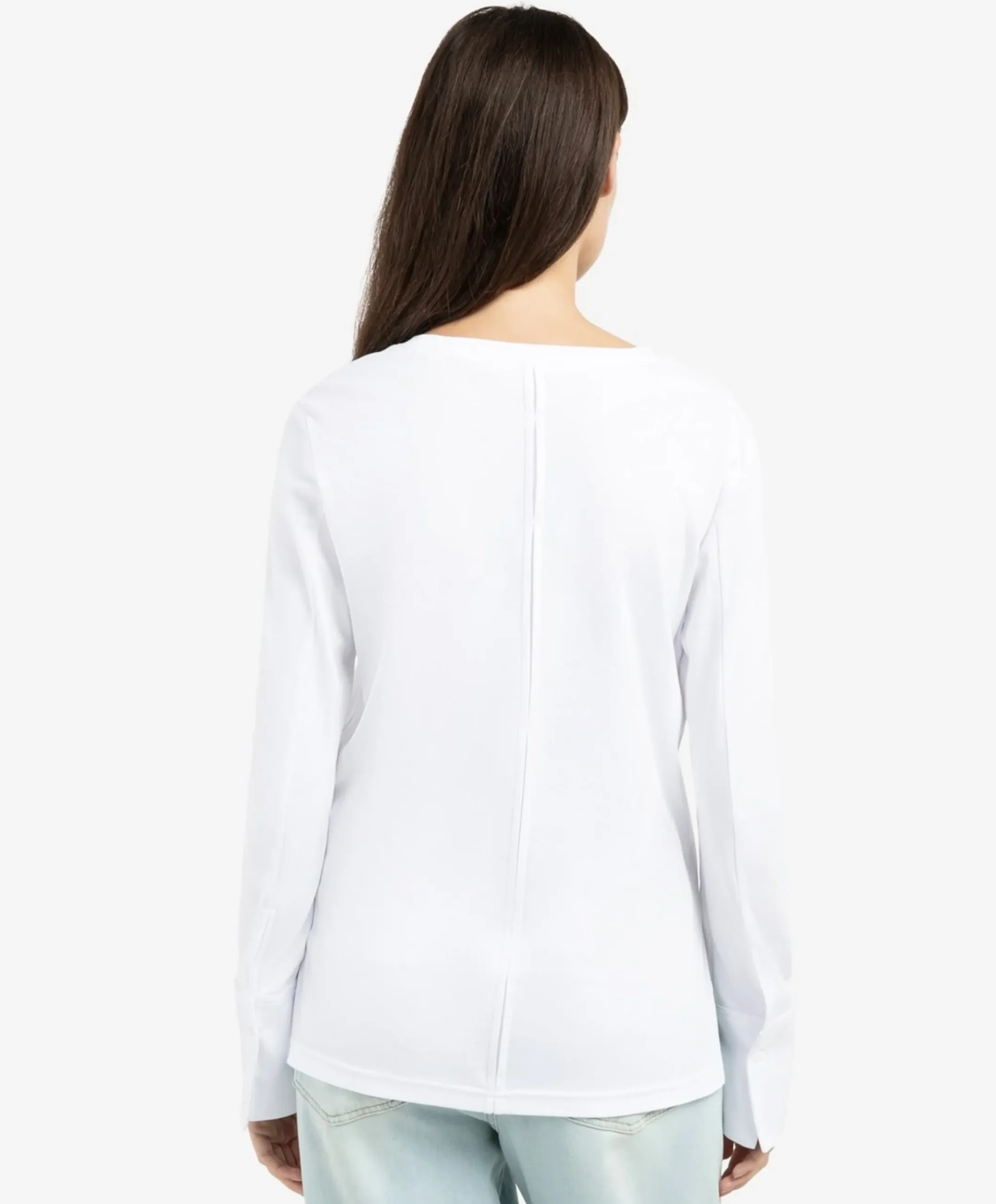 Dames longsleeve wit