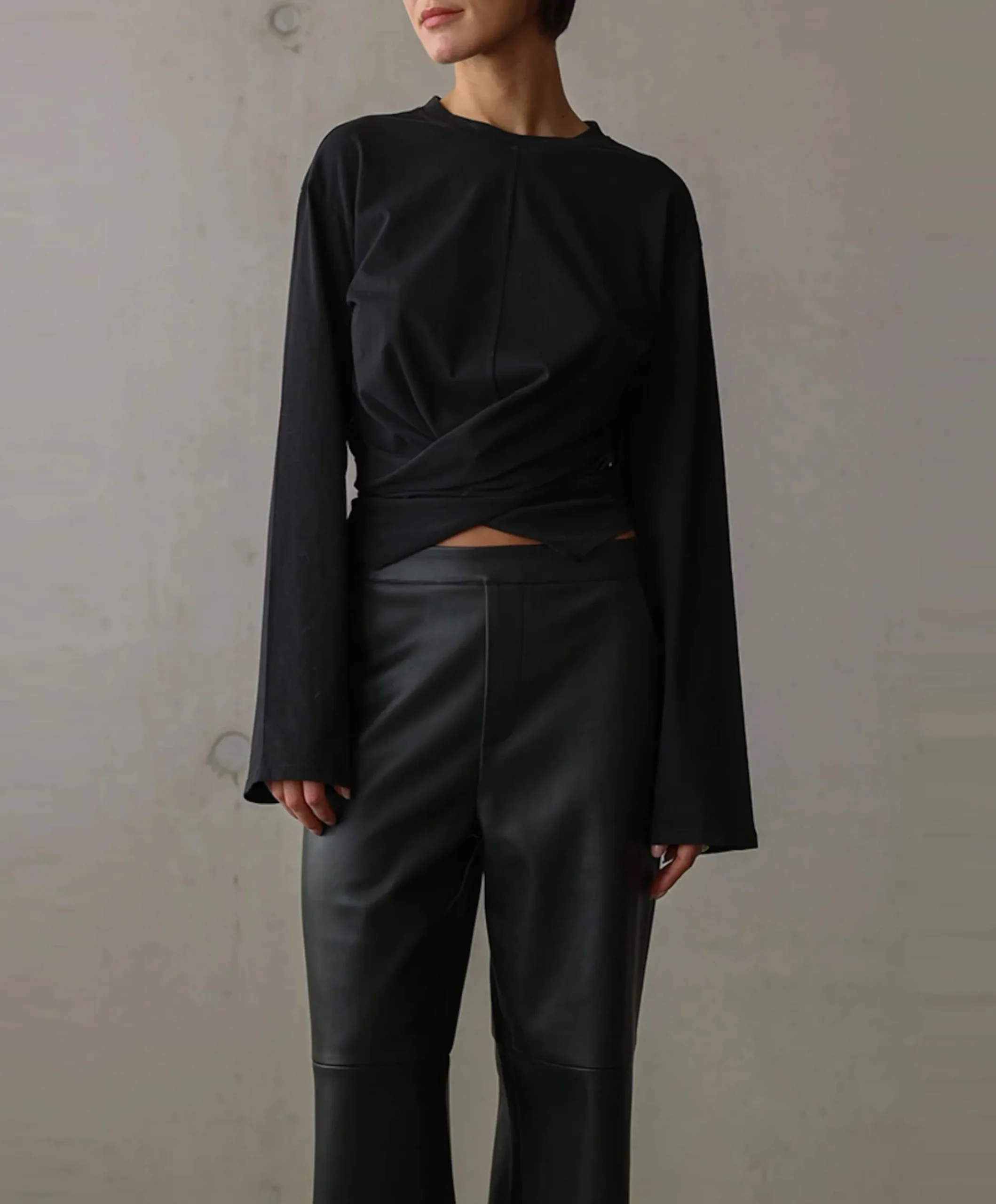 Dames longsleeve zwart