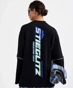 Dames longsleeve zwart