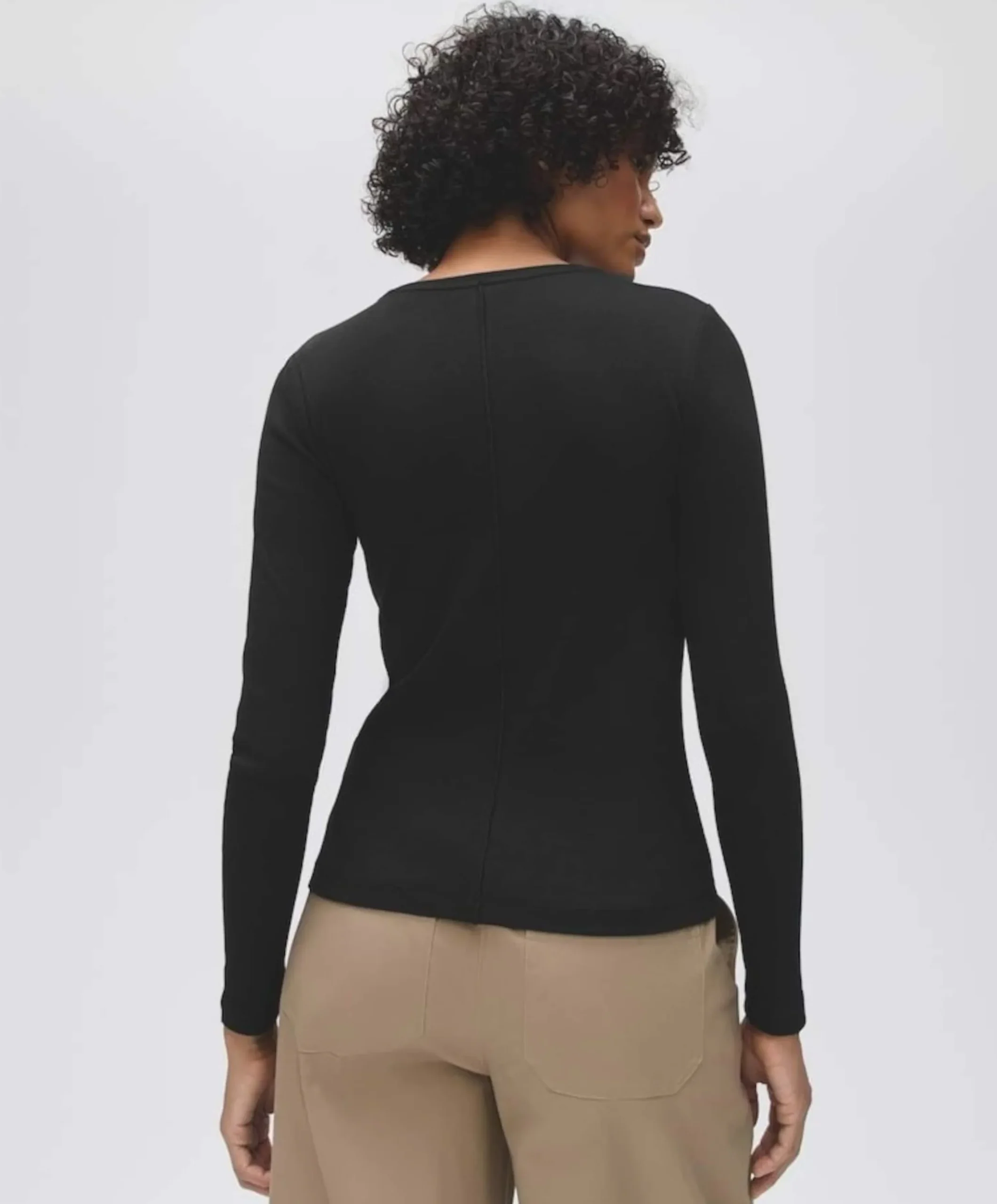 Dames longsleeve zwart
