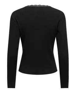 Dames longsleeve zwart