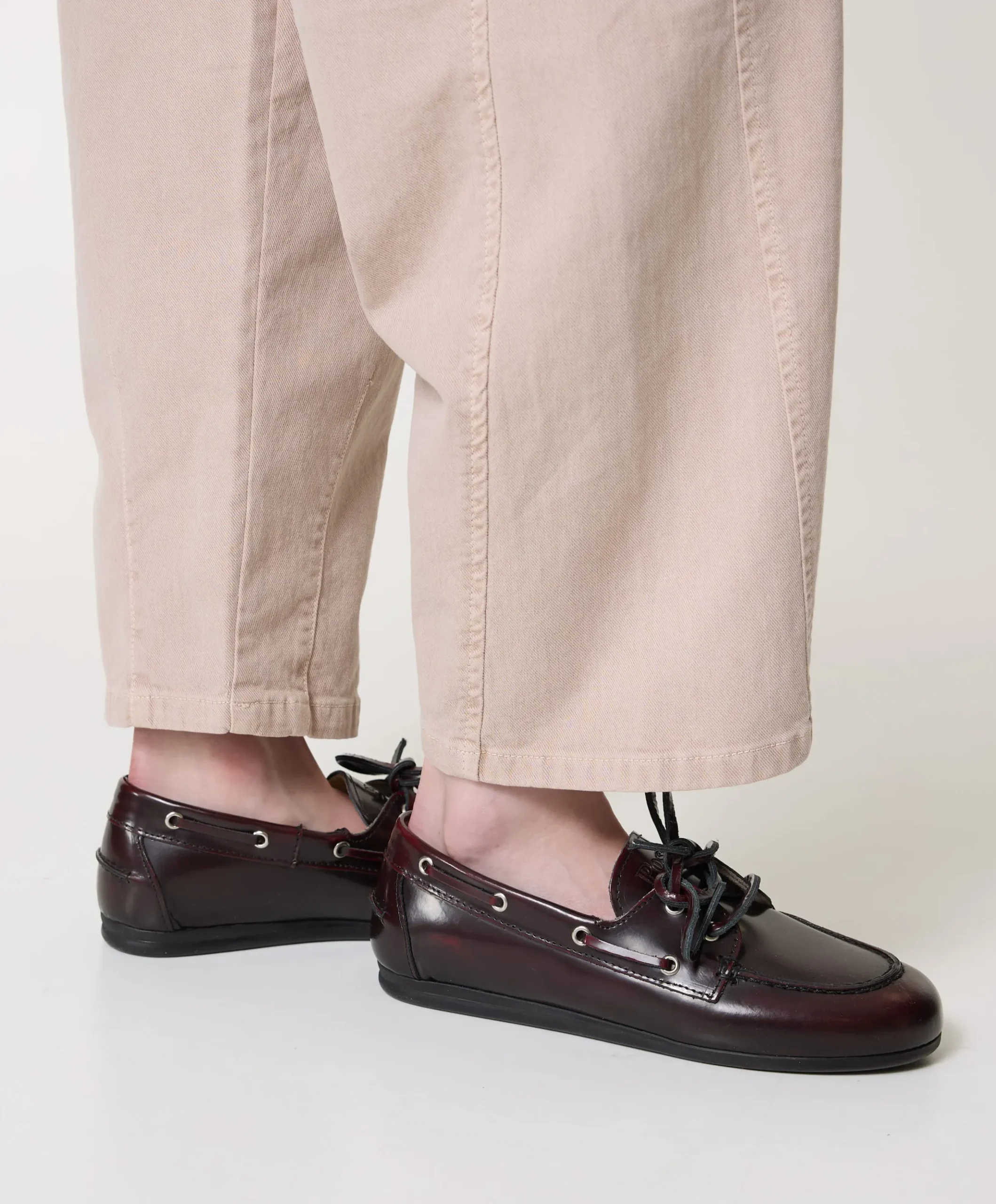 Dames mocassins bordeaux