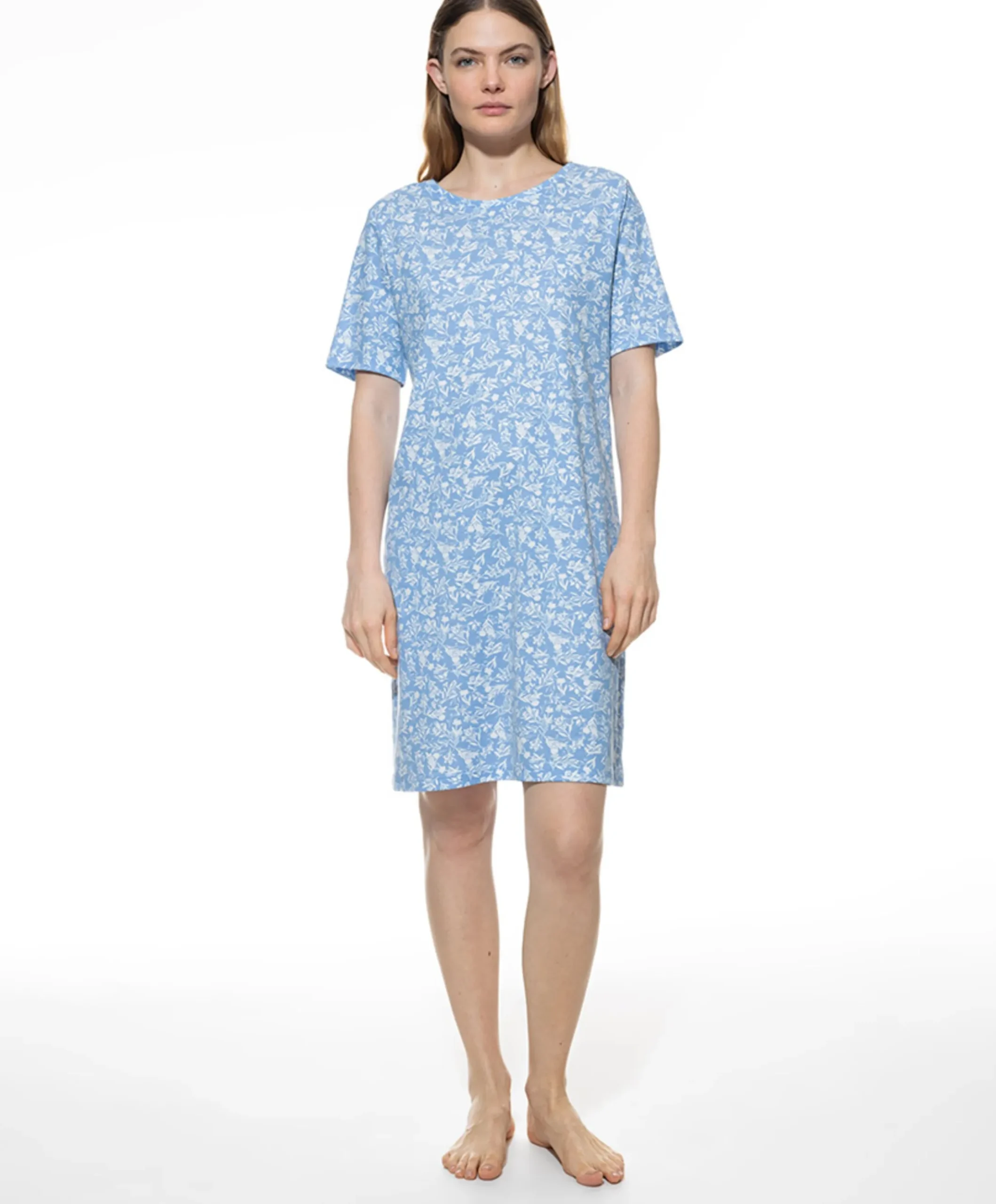 Dames nachthemd blauw