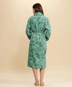 Dames ochtendjas groen