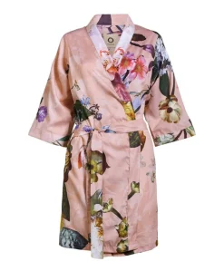 Dames ochtendjas roze