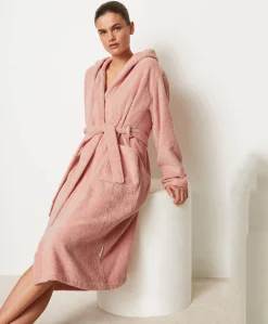Dames ochtendjas roze