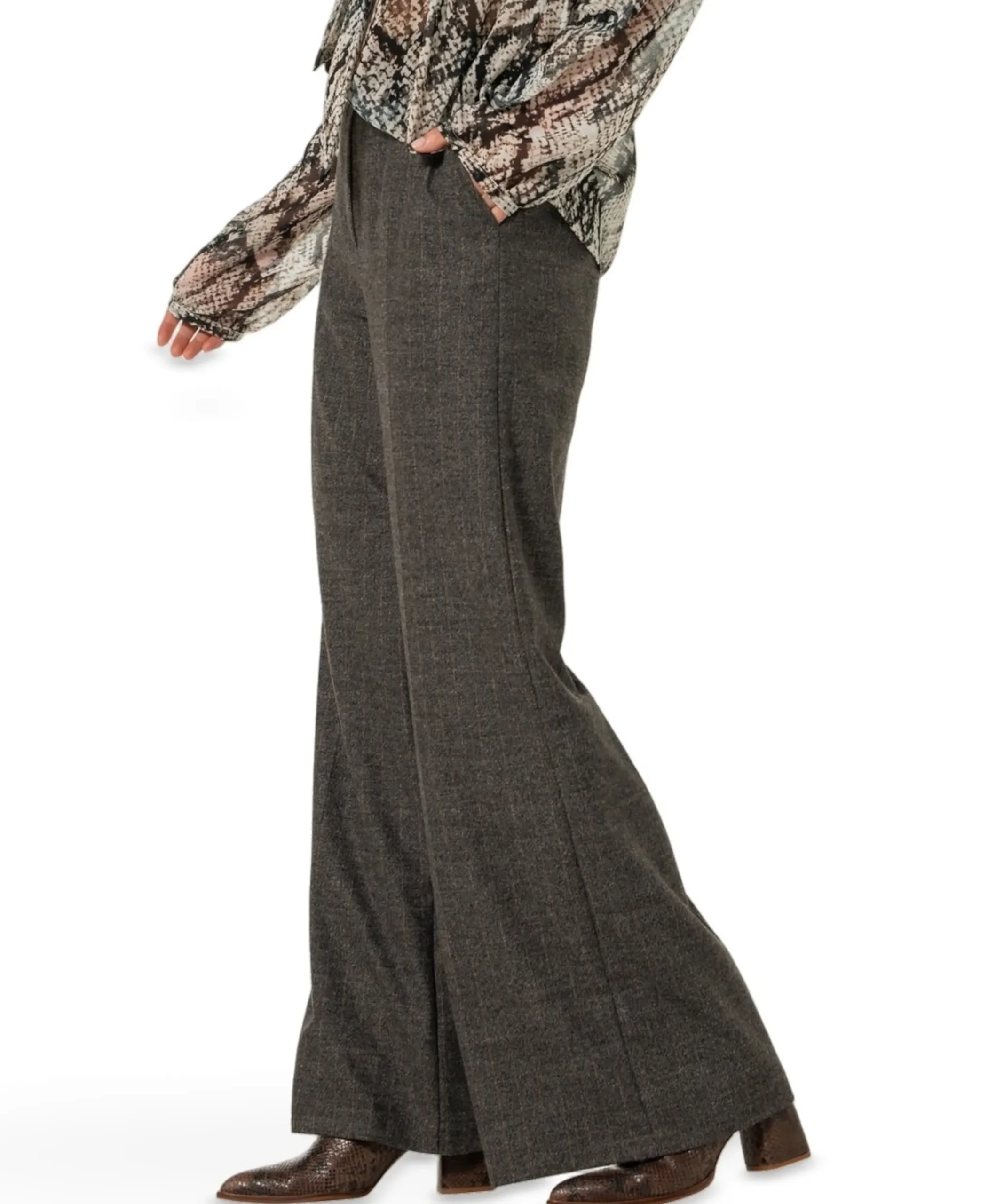 dames pantalon grijs