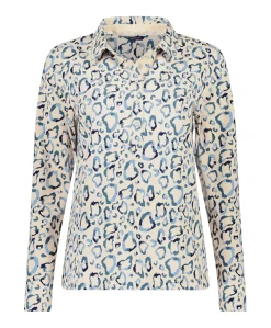 Dames polo blauw