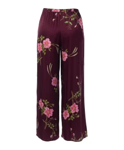 Dames pyjamabroek bordeaux