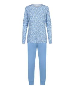 Dames pyjamaset blauw