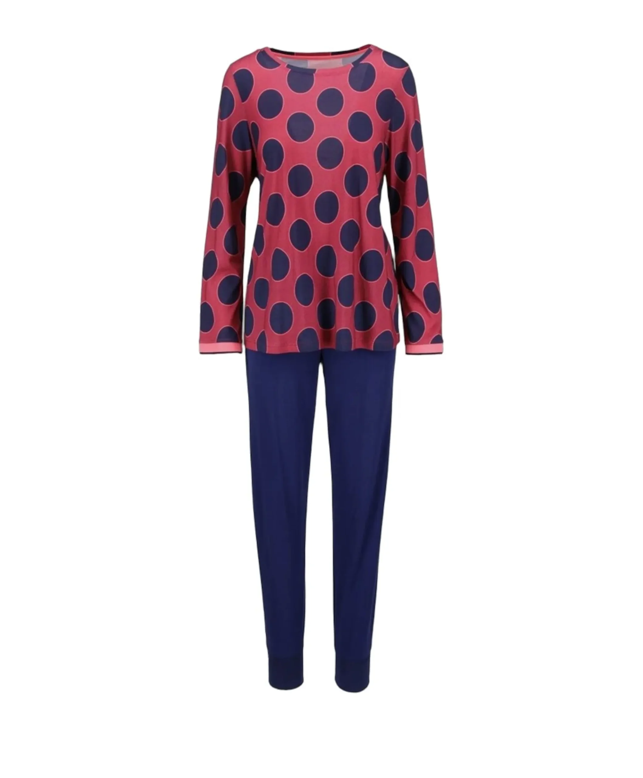 Dames pyjamaset bordeaux