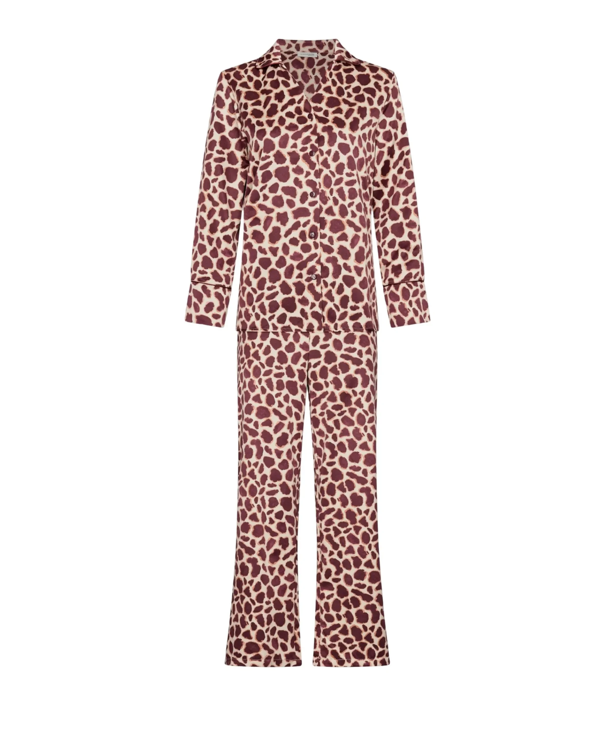 Dames pyjamaset bordeaux