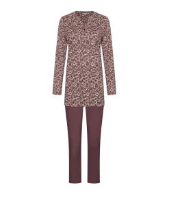 Dames pyjamaset bordeaux
