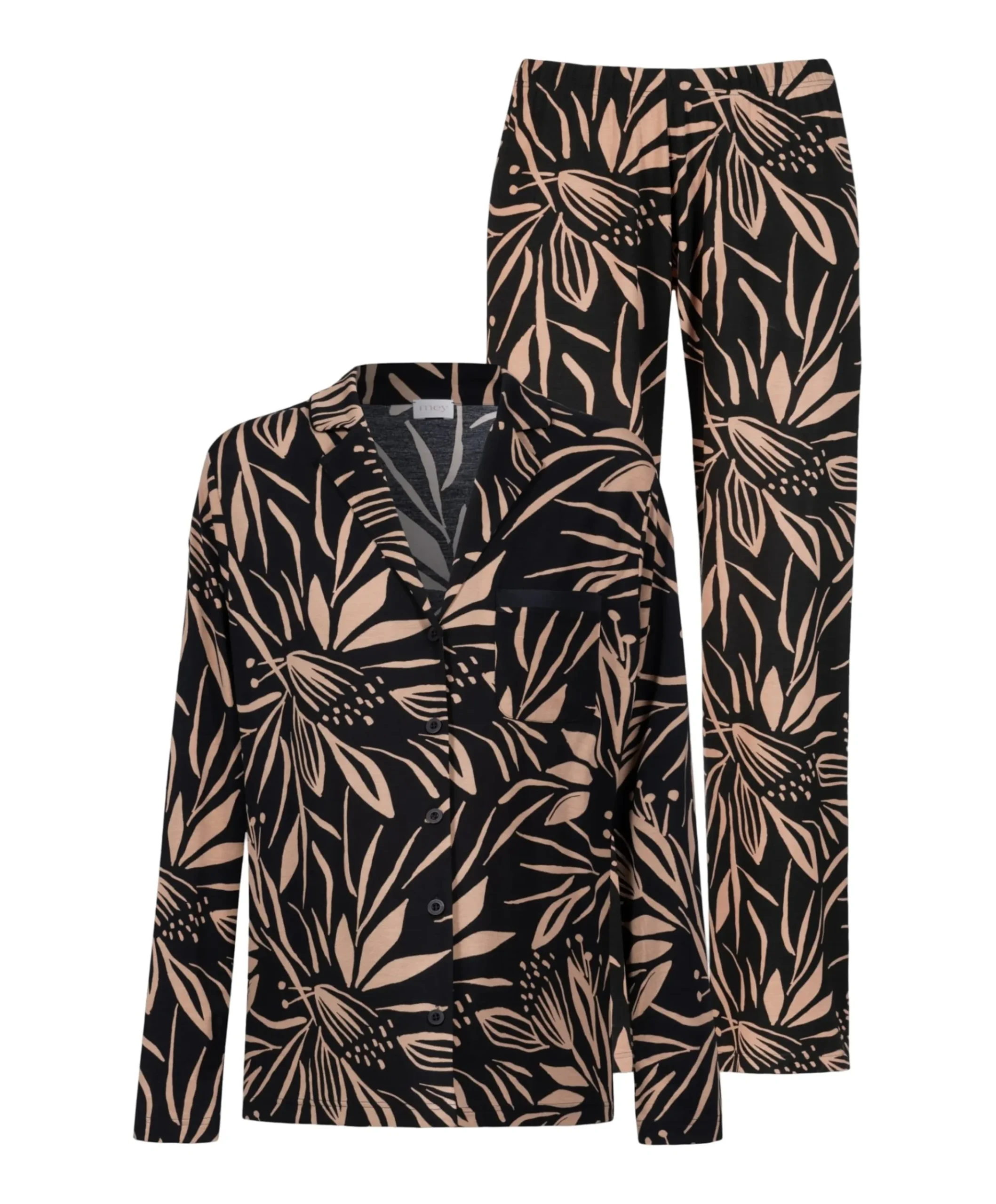 Dames pyjamaset zwart