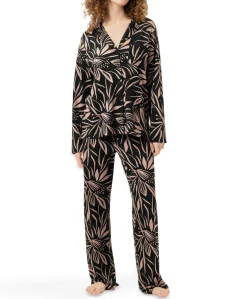 Dames pyjamaset zwart