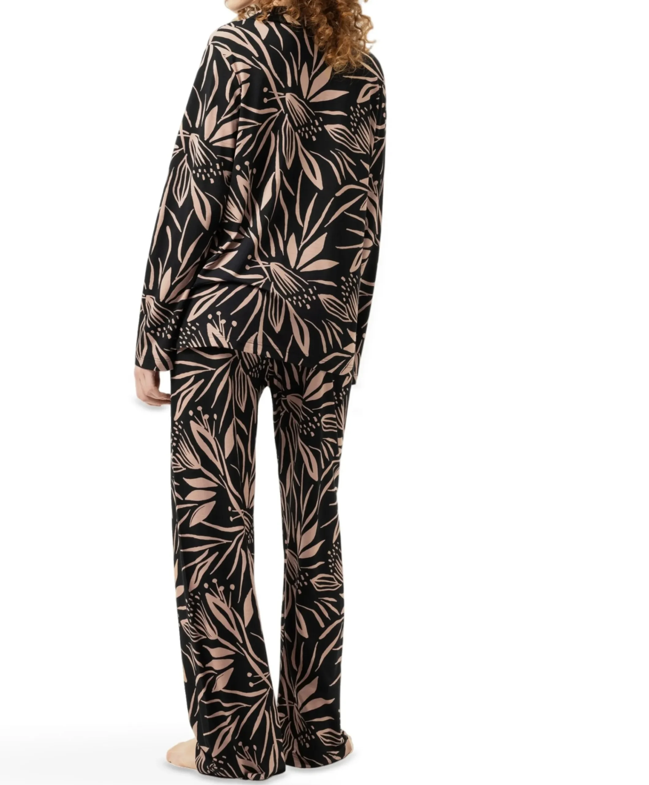 Dames pyjamaset zwart