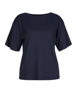 Dames pyjamatop blauw
