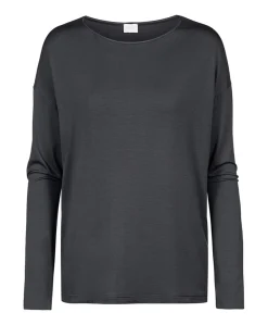 Dames pyjamatop grijs