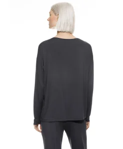 Dames pyjamatop grijs