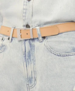 Dames riem beige