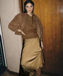 Dames rok beige